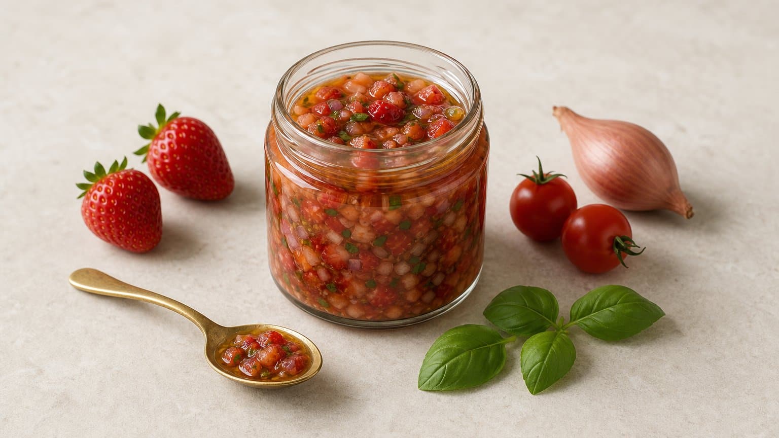 Summer Fruit Sauce Vierge